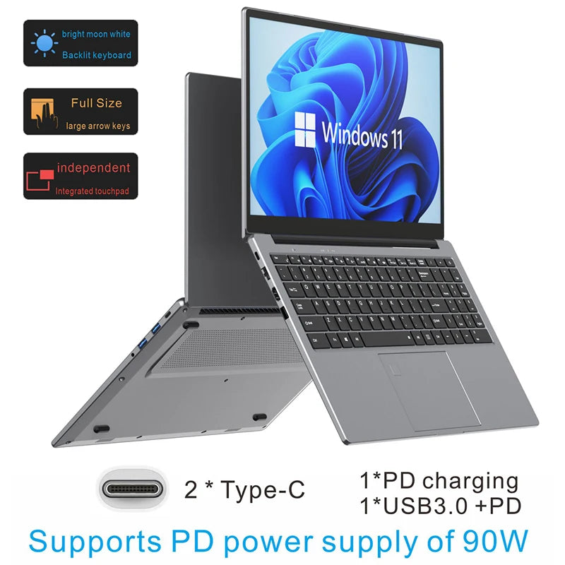 New Game I7 11th Gen Laptops Intel Core I7-1165g7 Notebook PC 32G DDR4 2TB